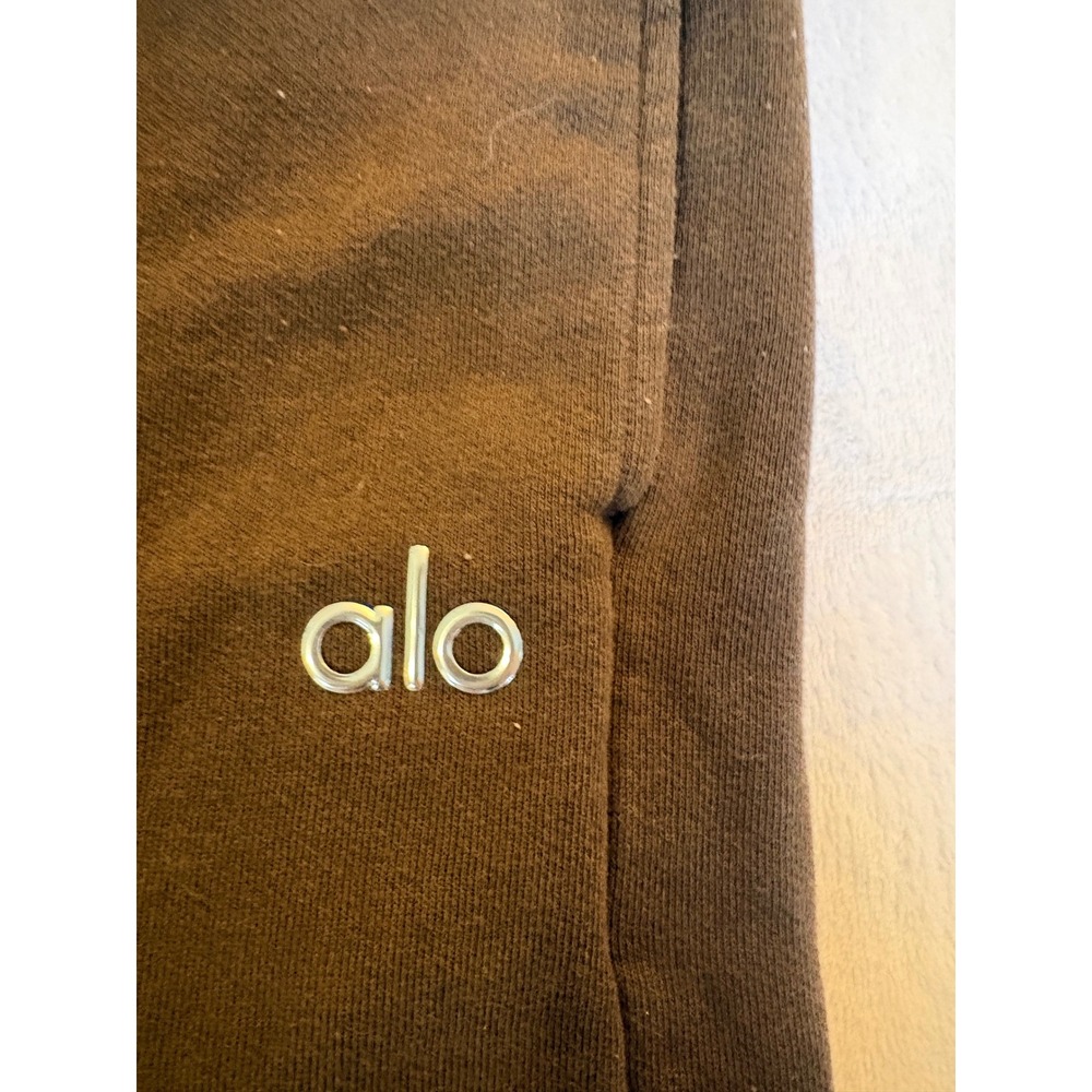 Alo Yoga Accolade Straight Leg Sweatpants Espresso Brown W0438R Size Medium - Picture 3 of 3